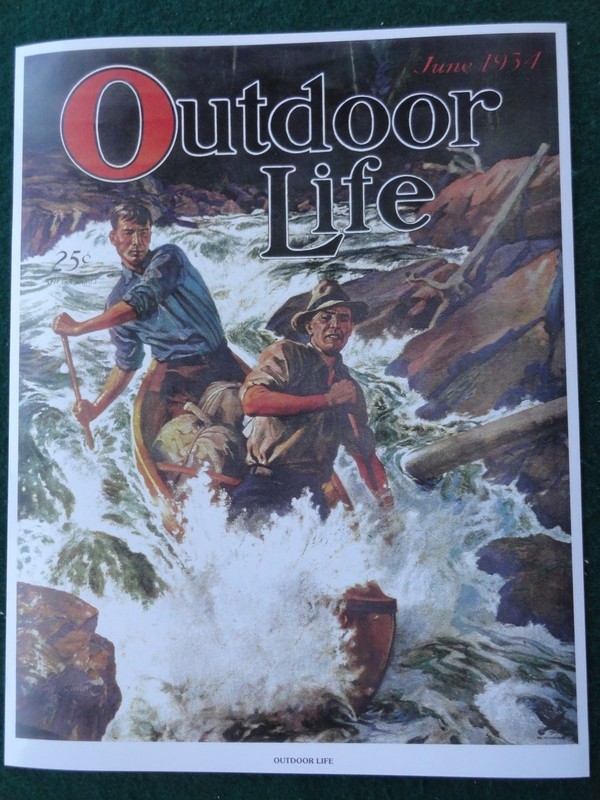 Outdoor Life Cover Poster, Magazine Cover Art, June 1934 