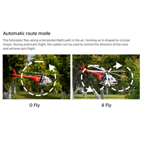 RC Helicopter FlyWing BELL206 Radio Control Aircraft 4 Blade Rotor GPS System - Picture 5 of 12