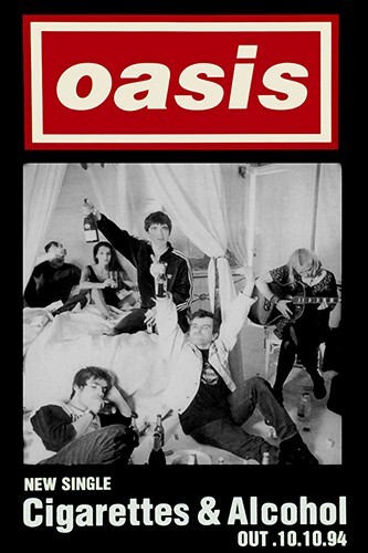 OASIS Cigarettes and Alcohol Promo Poster Print - Picture 1 of 1