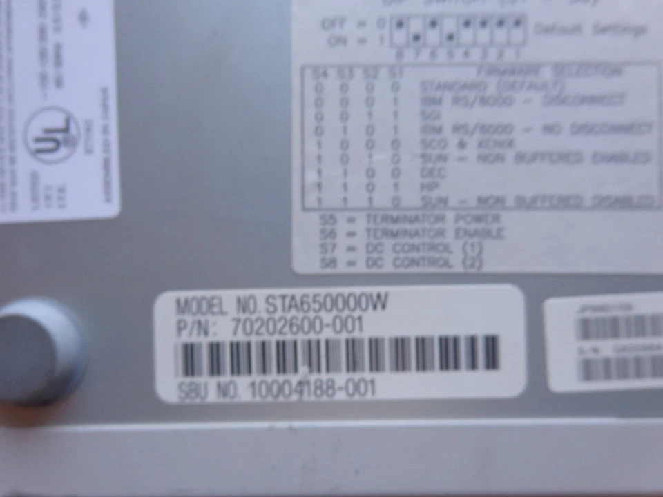 SEAGATE STA650000W AIT SIDEWINDER DRIVE - Image 4 of 4