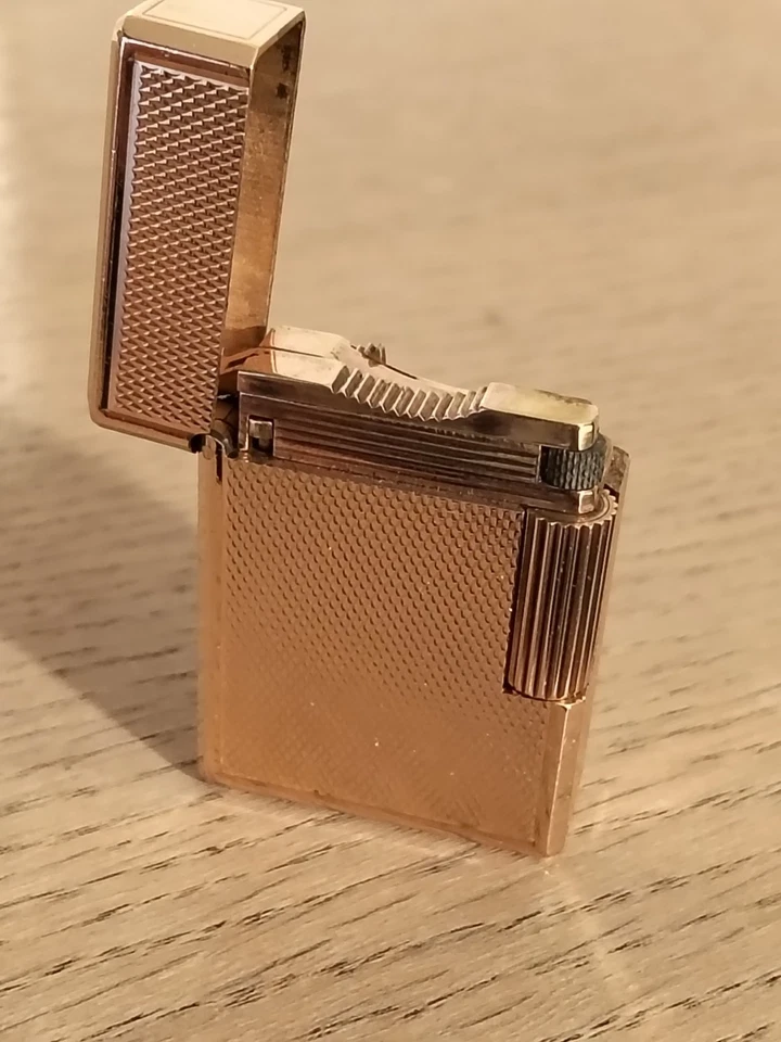 ACCENDINO DUPONT SMALL BS PLACCATO ORO 20mc. FUNZIONANTE REVISIONATO BUONO STATO - Immagine 4 di 4