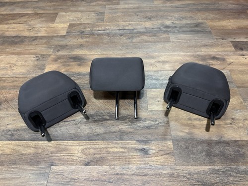 13-18 TOYOTA RAV4 REAR SEAT 2ND ROW HEADREST SET HEAD RESTS GRAY CLOTH OEM - Foto 1 di 5