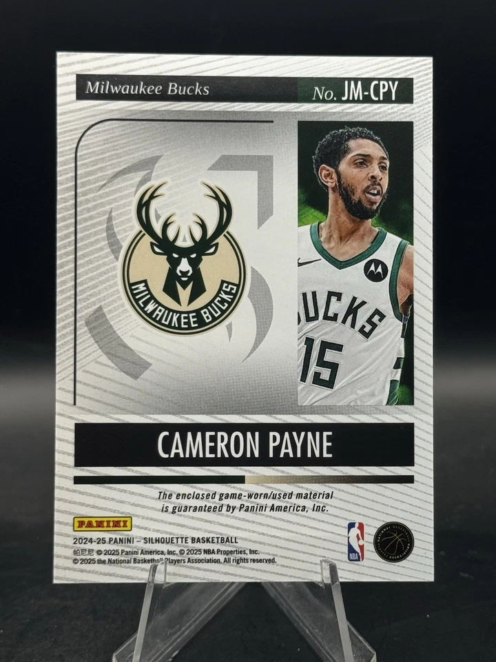 Memorabilia Jumbo Cameron Payne 2024-25 Panini Silhouette/14 Foto 2 de 2