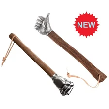 Thumb Fist Hammer 2.1 lbs Stainless Steel SolidWood Handle Outdoor Camping
