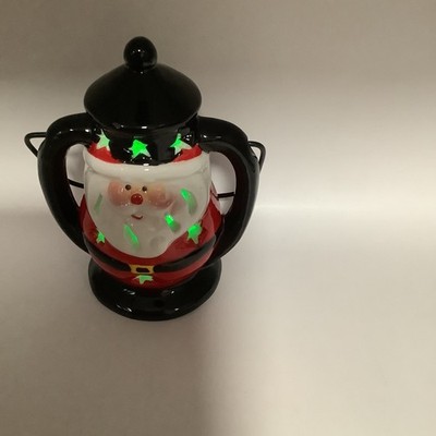 Cute Little Blinking Santa Claus Lantern Flashing Lights Of Green Red And Yellow