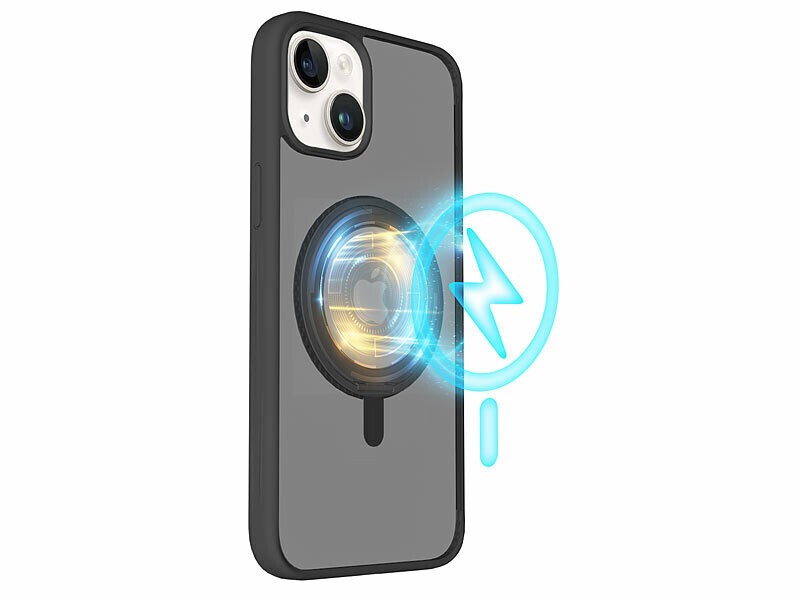 Coque antichoc pour iPhone 13 compatible MagSafe pour regarder vos vidéos