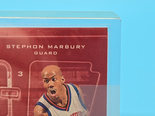 2003 Upper Deck Triple Dimensions 3-D Memorabilia Warm-Up /999 Stephon Marbury - Picture 10 of 10