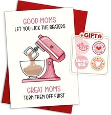 Funny Mother s Day Card for Wife, First Birthday Card for Mom, Unique Mothers Da