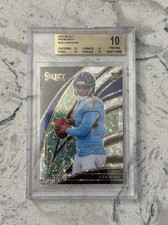 Cam Ward 2025 Panini Select Club Level Disco Prizm BGS 10 POP 1 Titans