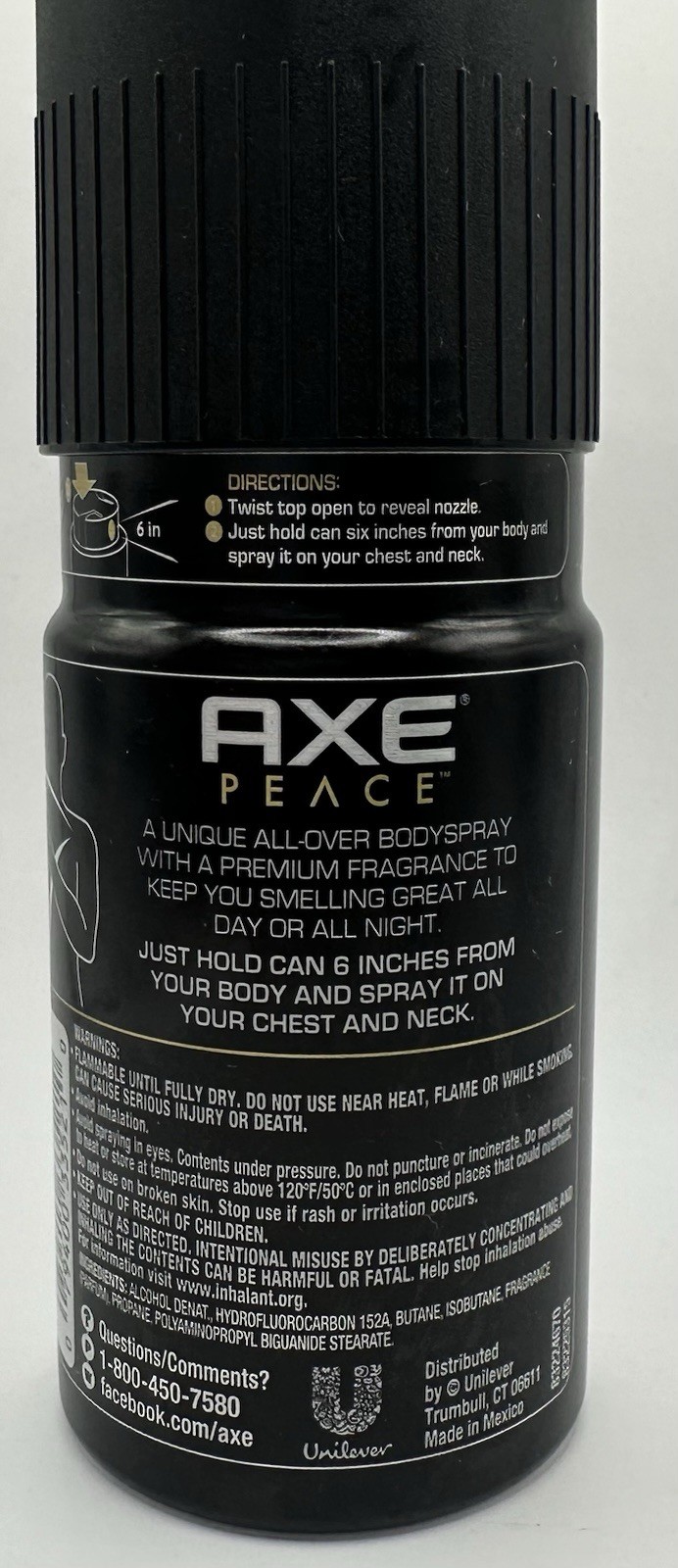 Lot Of 3 Axe Twist It Peace Deodorant Body Spray 4.0 oz Rare (Discontinued)