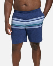 Kirkland Mens Medium Swim Shorts - Blue Stripe XL