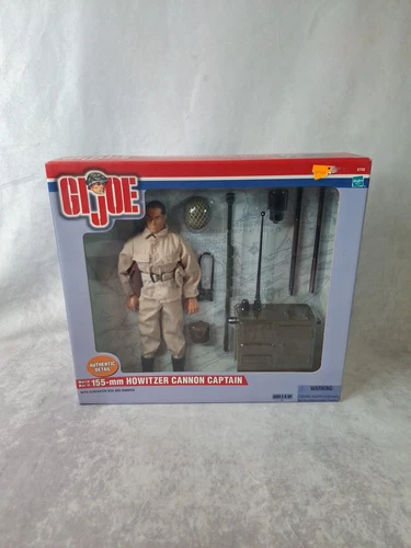 2000 G I Joe 12" WWII 155-mm Howitzer Cannon Captain Action Figure Hasbro