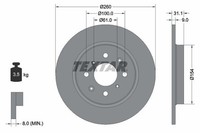 Textar 92234203 Bremsscheibe FüR Honda