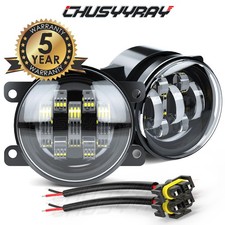 2pcs Led Driving Fog Light Lamp Front Bumper Light Driver Right Passenger Side