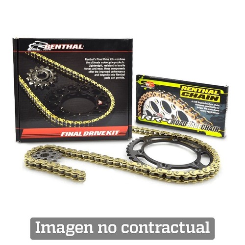 KIT CADENA ALUMINIO RENTHAL KAWASAKI KX 125 (KX125M)-(13-51-114)