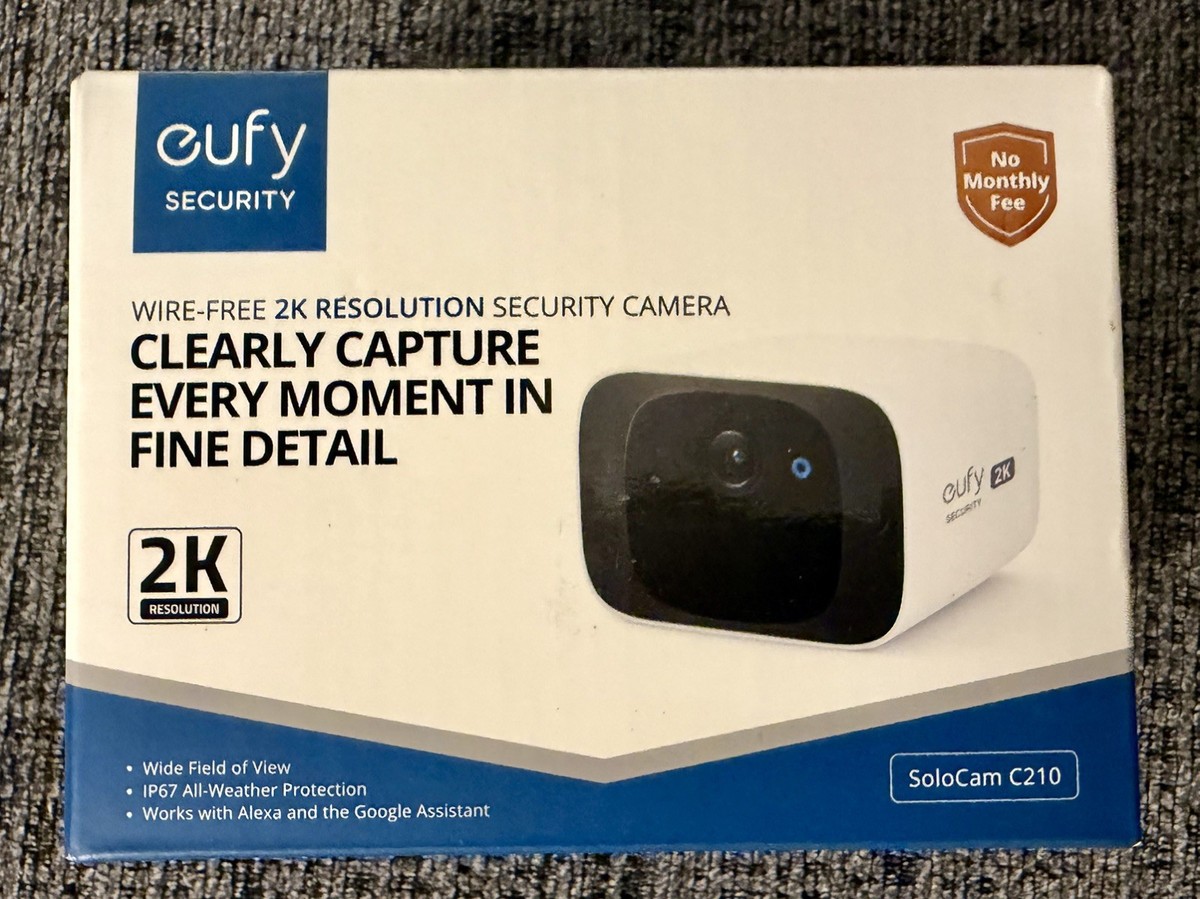 Eufy C210 Wireless Outdoor Security SoloCam 2K Smart - White for