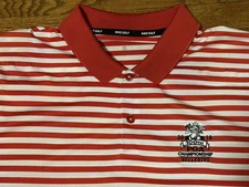 Nike PGA Championship Polo 100th Championship 2018 Bellerive Size Large golf red