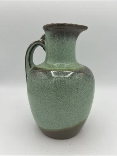 Vintage Frankoma Pitcher 7” Sapulpa Clay Prairie Green Used (very small issue)
