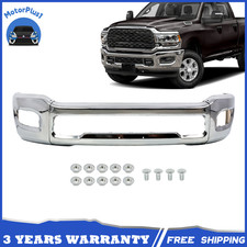 Chrome Steel Split Front Bumper Face Bar For 2019-2024 Ram 2500 3500 4500 Chrome Steel Split Front Bumper Face Bar For 2019-2024 Ram 2500 3500 4500
