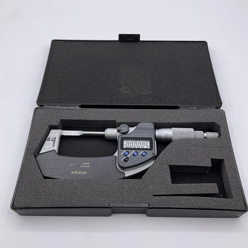 Mitutoyo 422-330-30 Digimatic Blade Micrometer, 0-1"/0-25.4mm SPC Output