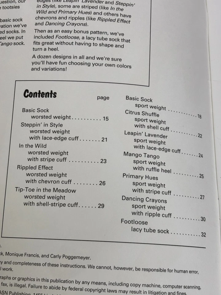 American School of Needlework Learn to Crochet Socks Pattern 1308 - Image 2 of 3