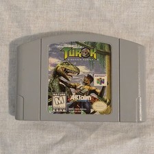 Turok Dinosaur Hunter (Nintendo 64, 1997) N64 Authentic OEM Cart Tested Works