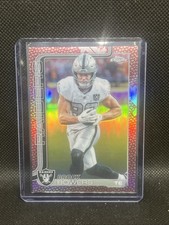 2025 Topps Chrome Brock Bowers #178 Football Skin Refractor Raiders