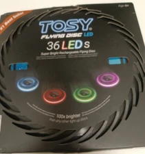 "TOSY" Flying Disc - 36-led Mono-Color LEDs, Extremely Bright, Smart Modes