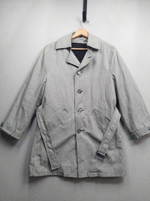 Vintage Sears Perma-Prest Coat Mens Medium Belted Zip Removable Lining