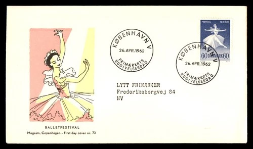 Mayfairstamps Denmark FDC 1962 Ballerina First Day Cover aaw_54309
