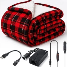 Retisee Heated Blanket Electric Christmas Throw Blanket for Car and Home Portabl