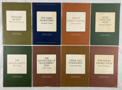 Franklin Library Notes from the Editors - Lot of 8 - Classics Hemingway Dumas ++