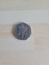 Rare 50 coin wounded soldier 50p coin in circulation