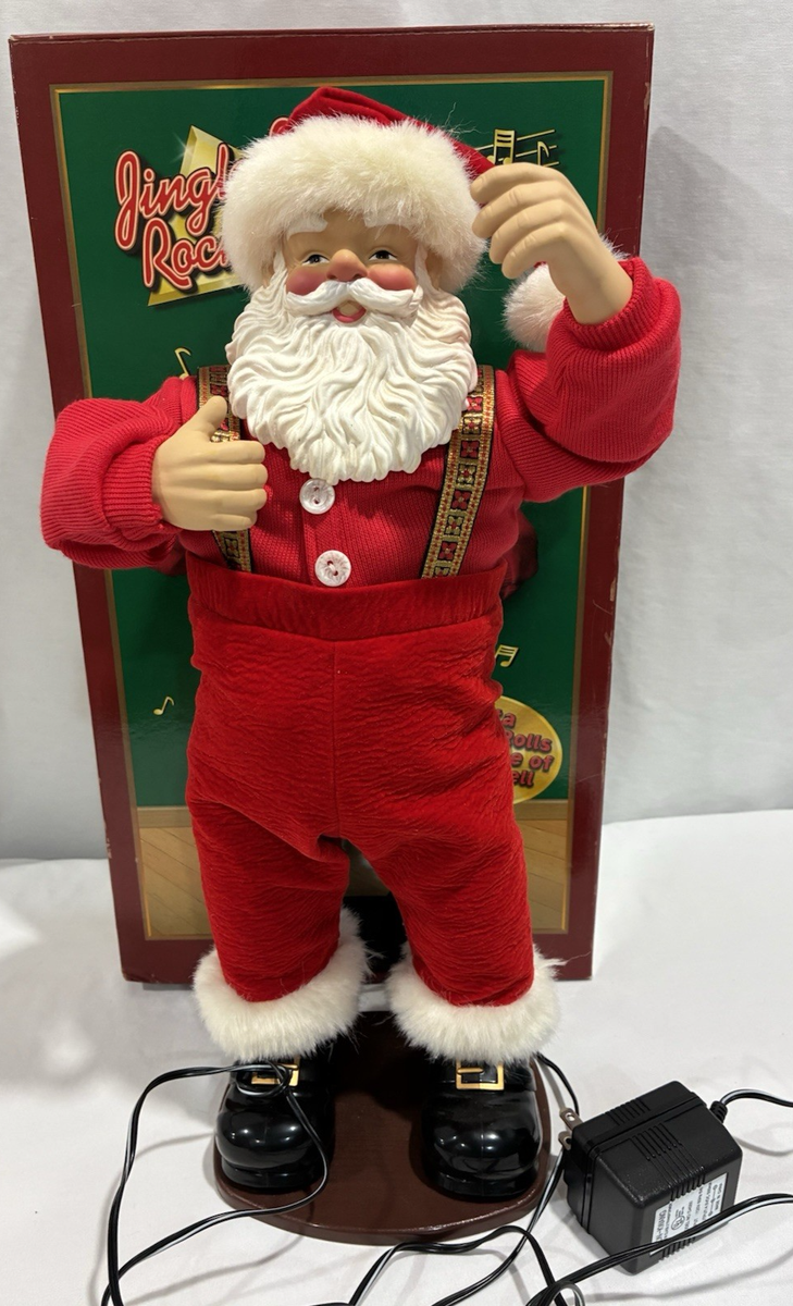 Jingle Bell Rock Santa Dancing Animated Figure Christmas Fantasy