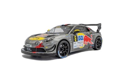 Alpine A110 RGT+ #6 Rallye Mont Blanc 2024 grau Loeb Godey Modell 1:18 Solido