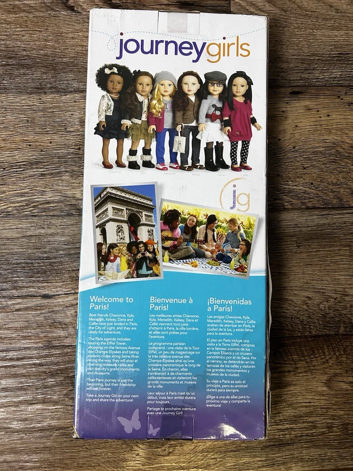 Conjunto de traje de moda Journey Girls con pasaporte para caja de muñecas de 18" no abierta de colección Foto 3 de 4