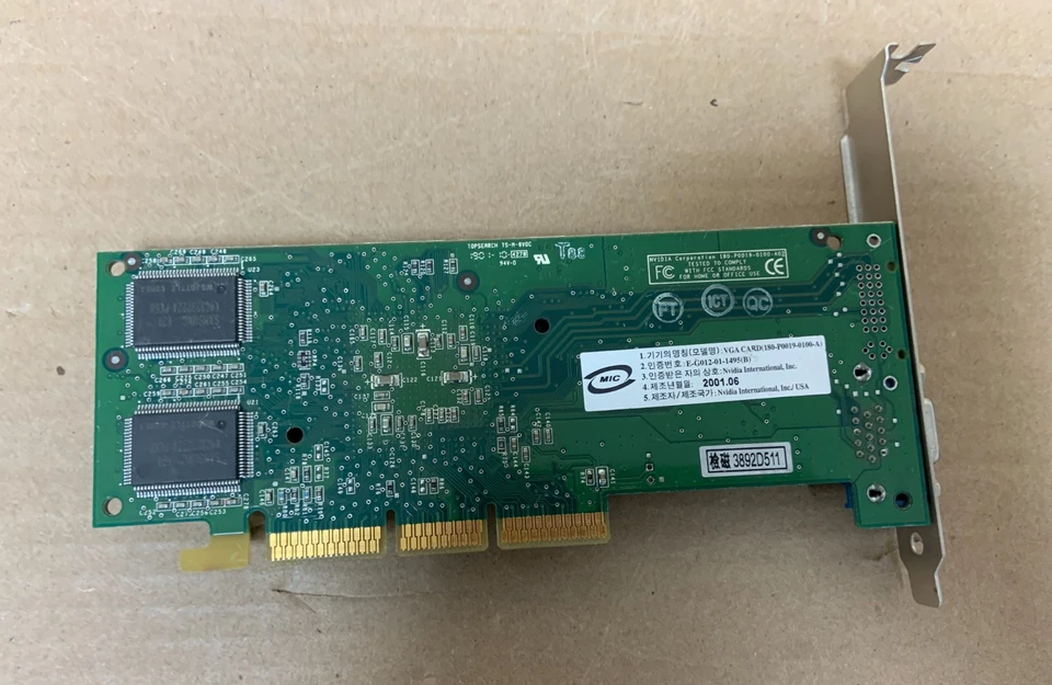 Genuine NVidia 16MB AGP Video Graphics Card for Dell Optiplex GX270 GX260 GX240 - Image 3 of 3