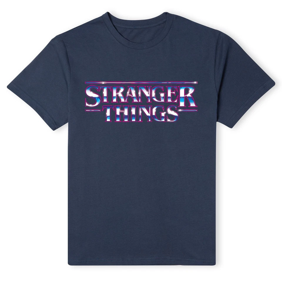 Official Stranger Things Chrome Logo Unisex T-Shirt