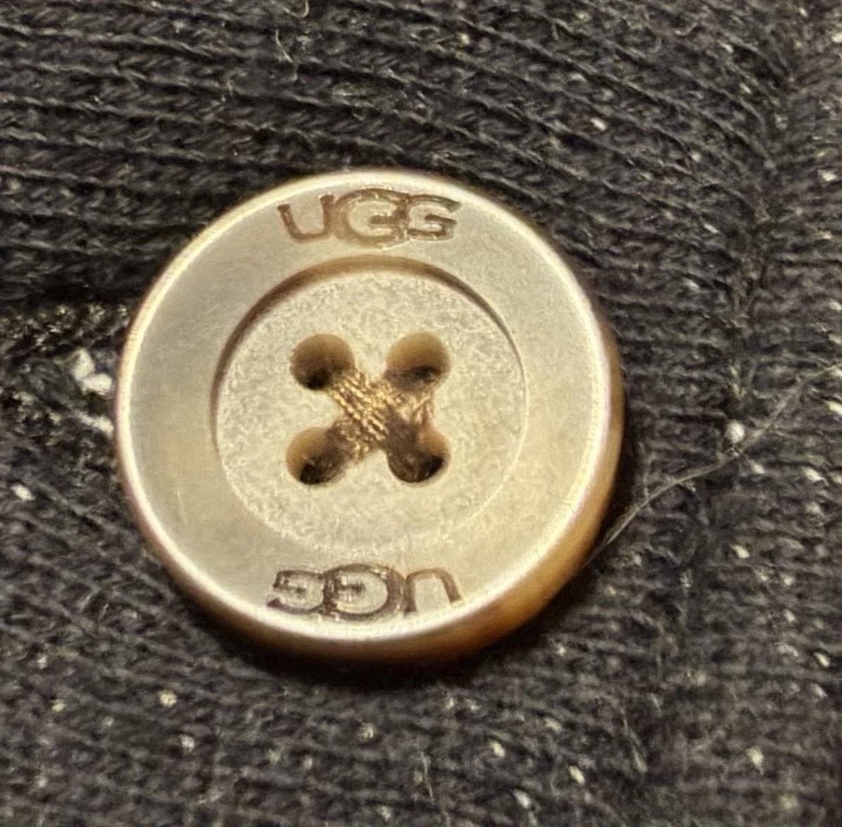 UGG Men's Large Black Button-Front Fleece Lined Jacket - product detail image 14