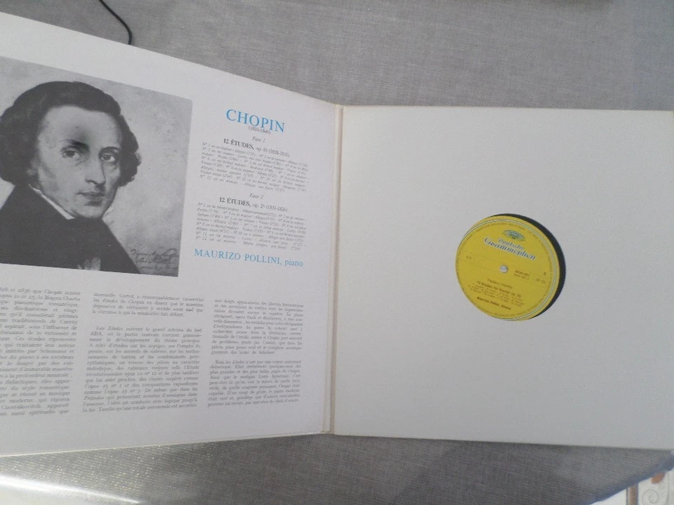 LP 33 tours CHOPIN : 24 études Maurizio Pollini Original - Photo 3/4