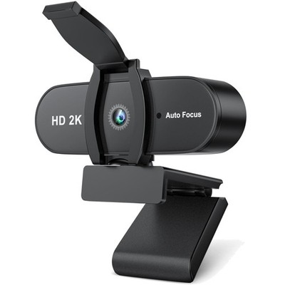 2K Full HD Webcam mit Geräuschunterdrückung und Autofokus für klare Videoanrufe