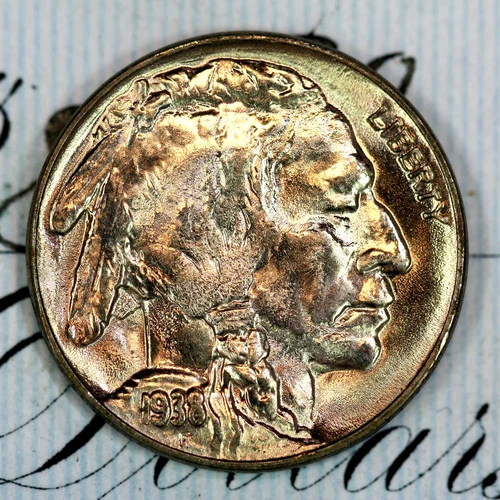 * 1938-D * PRISTINE++ GEM BU MS BUFFALO NICKEL * FROM ORIGINAL COLLECTION