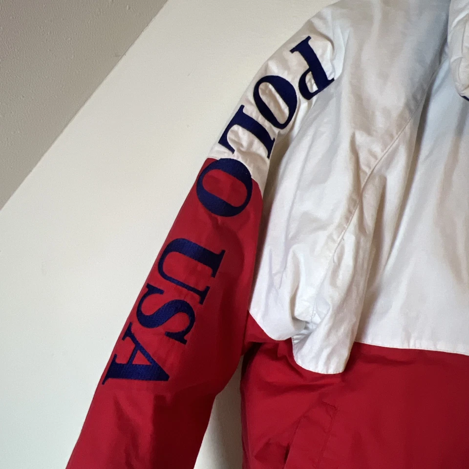 Chaqueta de esquí Polo Ralph Lauren vintage años 90 1992 para hombre L retro snowboard plumón hinchado Foto 3 de 4