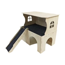 Hamster House Cage Accessories Hideaway Small Animal Hut for Gerbils Bunny