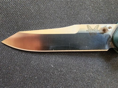 Benchmade Osborne 940 CPM-S30V Premium Stainless Steel Green Handle Pocketknife - Picture 5 of 7