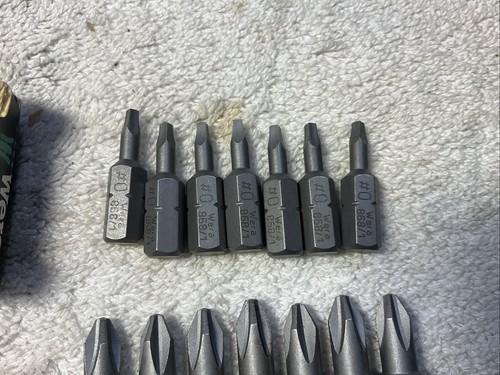 14 Wera Bits - 057710, 851/2 Z Bits, PH 2 x 32 mm & 050640, 868/1 Z # 0 X 25 mm - Picture 3 of 7