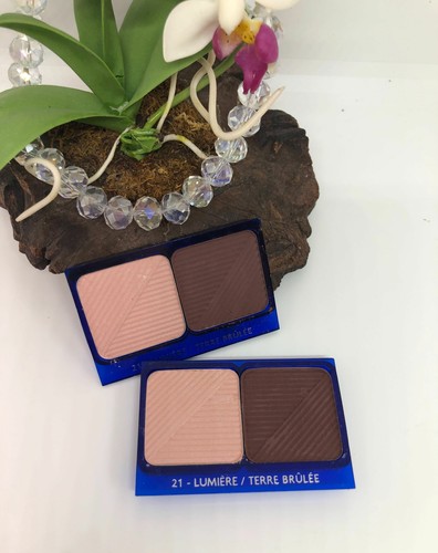 2x Orlane Eyeshadow Duo Refill - 21 Light Nude / Burnt Brown - Full Size - New - Picture 1 of 7