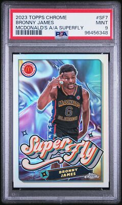 Bronny James 2023 Topps Chrome McDonald's All-American Superfly