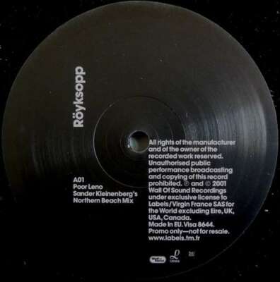 Röyksopp - Poor Leno Sander Kleinenberg Rem 12'' Promo Vinyl Scha