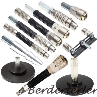 Sex Machine Multi Attachments 3XLR Vac-u-lock Bendable Spring Connector Extensio